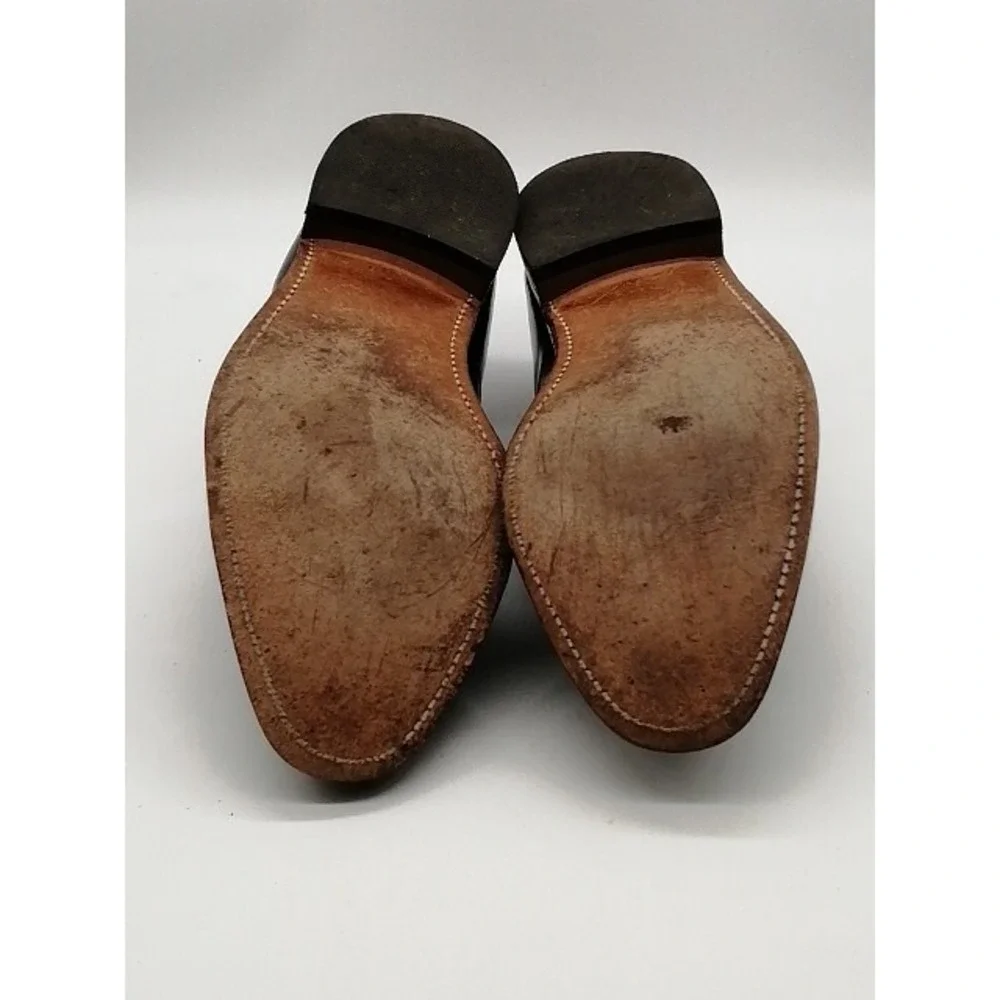 Johnston & Murphy Shoes Oxfords Mens 15463-11 Brown 10.5 Dress Leather Classic